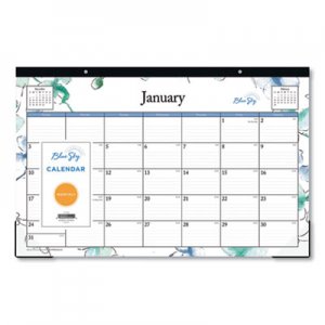 Blue Sky BLS100024 Lindley Desk Pad, 17 x 11, Clear Corners, 2021