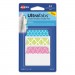 Avery AVE74774 Ultra Tabs Repositionable Standard Tabs, 1/5-Cut Tabs, Assorted Patterns, 2" Wide, 24/Pack