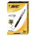 BIC BICVLG361BK Velocity Retractable Ballpoint Pen Value Pack, Medium 1 mm, Black Ink and Barrel, 36/Pack