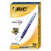 BIC BICVLG361BE Velocity Retractable Ballpoint Pen Value Pack, Medium 1 mm, Blue Ink and Barrel, 36/Pack