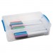 Advantus AVT37539 Super Stacker Large Pencil Box, 9 x 5 1/2 x 2 5/8, Clear