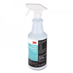 3M MMM29612 TB Quat Disinfectant Ready-to-Use Cleaner, 32 oz Bottle, 12 Bottles and 2 Spray Triggers/Carton
