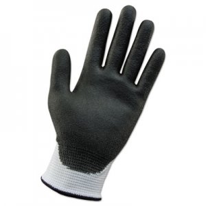 KleenGuard KCC38690 G60 ANSI Level 2 Cut-Resistant Glove, WHT/Blk, 230mm Length, Medium/SZ 8, 12 PR