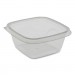 Pactiv PCTSAC0516 EarthChoice Recycled PET Square Base Salad Containers, 16 oz, 5 x 5 x 1.75, Clear, 504/Carton
