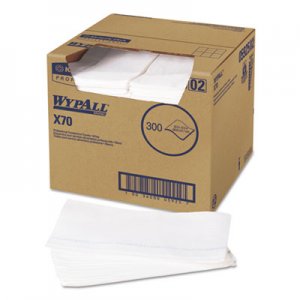 WypAll KCC05925 X70 Wipers, Kimfresh Antimicrobial, 12 1/2 x 23 1/2, White, 300/Box