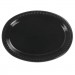 Chinet HUH81411 Heavyweight Plastic Platters, 8 x 11, Black, 125/Bag, 4 Bag/Carton