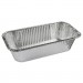 Pactiv PCTY6062XH Aluminum Bread/Loaf Pans, Ribbed 1/3-Size, 8.04 x 5.9 x 3, 200/Carton