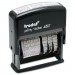 Trodat USSE4817 Economy 12-Message Stamp, Dater, Self-Inking, 2 x 3/8, Black