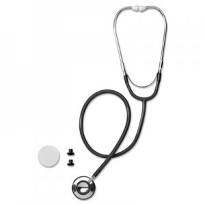 Medline MIIMDS926201 Dual-Head Stethoscope, 22" Long, Black Tube