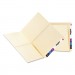 Smead SMD24117 Heavyweight Manila End Tab Pocket Folders with Front and Back Pockets, Straight Tab, Letter Size, 25/Box
