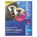 Avery AVE8962 Inkjet DVD Labels, Matte White, 20/Pack