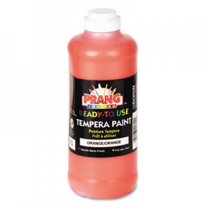 Prang DIX21602 Ready-to-Use Tempera Paint, Orange, 16 oz