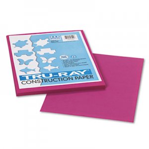 Pacon PAC103000 Tru-Ray Construction Paper, 76lb, 9 x 12, Magenta, 50/Pack