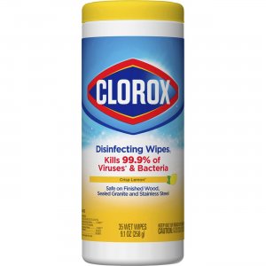 Clorox 01594 Crisp Lemon Disinfecting Wipes