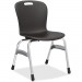 Virco CHAIR-SG418-BLK01-CHRM Sage Series 4-Leg Stack Chair