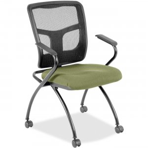 Lorell 8437448 Mesh Back Fabric Seat Nesting Chairs