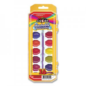 Cra-Z-Art CZA10652WM36 Washable Watercolors, 16 Assorted Colors