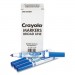 Crayola CYO24326235 Broad Line Washable Markers, Broad Bullet Tip, Blue, 12/Box