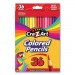 Cra-Z-Art CZA1543899 Colored Pencils, 36 Assorted Lead/Barrel Colors, 36/Box