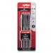 Uni-Ball UBC1498876 AIR Porous Rollerball Pen, Medium 0.7 mm, Black Ink/Barrel, 3/Pack