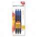 Uni-Ball UBC1498874 307 Retractable Gel Pen, Medium 0.7 mm, Blue Ink/Barrel, 3/Pack