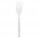 Berkley Square BSQ2465770 Elegant Dinnerware Heavyweight Cutlery, Polystyrene, Fork, White, 500/Box
