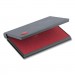 COSCO CSC819370 2000 PLUS One-Color Felt Stamp Pad, #1, 4.25" x 2.75", Red