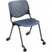 KFI CS2300P03 Poly Caster Stack Chair With Perforated Back