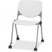 KFI CS2300P08 Poly Caster Stack Chair With Perforated Back
