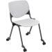 KFI CS2300P13 Poly Caster Stack Chair With Perforated Back