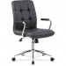 Boss B331BK Modern Office Chair with Chrome Arms