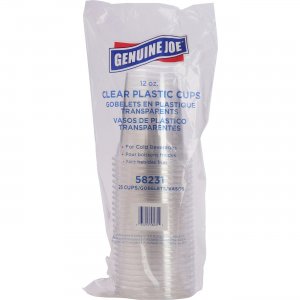 Genuine Joe 58231CT Clear Plastic Cups