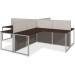 Bush Business Furniture EOD760MR-03K Easy Office 60W 4 Person L Desk Open Office