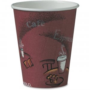 Solo 378SI0041 Bistro Design Disposable Paper Cups
