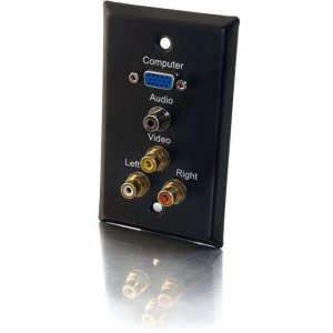 C2G 40483 Classic Single Gang Audio Video Faceplate