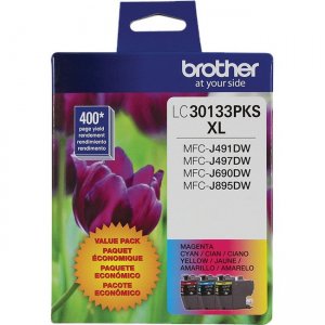 Brother LC30133PKS High Yield 3 Pack of Color Ink (C/M/Y)