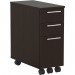 Safco ABSPLDC Skinny Pedestal - 3-Drawer