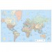 Advantus 97644 Laminated World Wall Map
