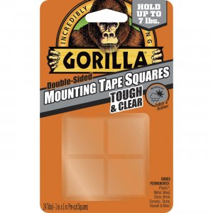 Gorilla 6067202 Tough & Clear Mounting Squares