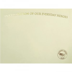 First Base 83730 Everyday Hero Appreciation Certificate