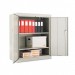 Alera CM4218LG Assembled Welded Storage Cabinet, 36w x 18d x 42h, Light Gray