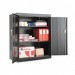 Alera CM4218BK Assembled Welded Storage Cabinet, 36w x 18d x 42h, Black