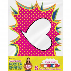 Geographics 24756 Cosmic Burst Shapes Poster Board