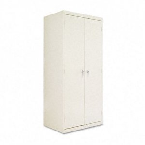 Alera CM7824PY Assembled Welded Storage Cabinet, 36w x 24d x 78h, Putty