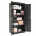 Alera CM7824BK Assembled Welded Storage Cabinet, 36w x 24d x 78h, Black