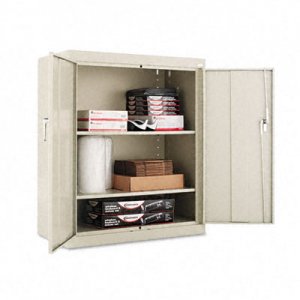 Alera CM4218PY Assembled Welded Storage Cabinet, 36w x 18d x 42h, Putty