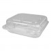 Durable Packaging DPKPXT833 Plastic Clear Hinged Containers, 3-Compartment, 5 oz/5 oz/15 oz, 8.88 x 8 x