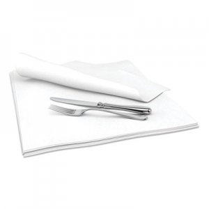 Cascades PRO CSDN692 Select Dinner Napkins, 1-Ply, 15" x 15", White, 1000/Carton