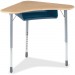 Virco ZBOOMBBMBL51MPLSM Open Front Student Book Box Desk