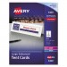 Avery AVE5309 Large Embossed Tent Card, White, 3 1/2 x 11, 1 Card/Sheet, 50/Box
